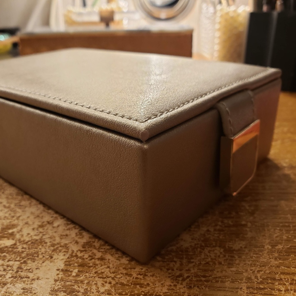 WOLF Gold New Leather Jewelry Box